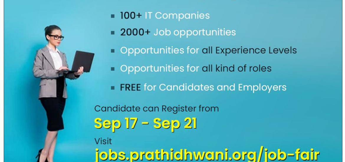 Prathidhwani's Virtual IT Job Fair 2021