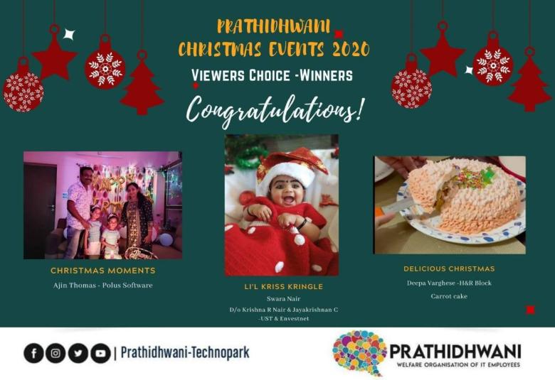 Prathidhwani Christmas Events 2020 Viewers Choice Awards